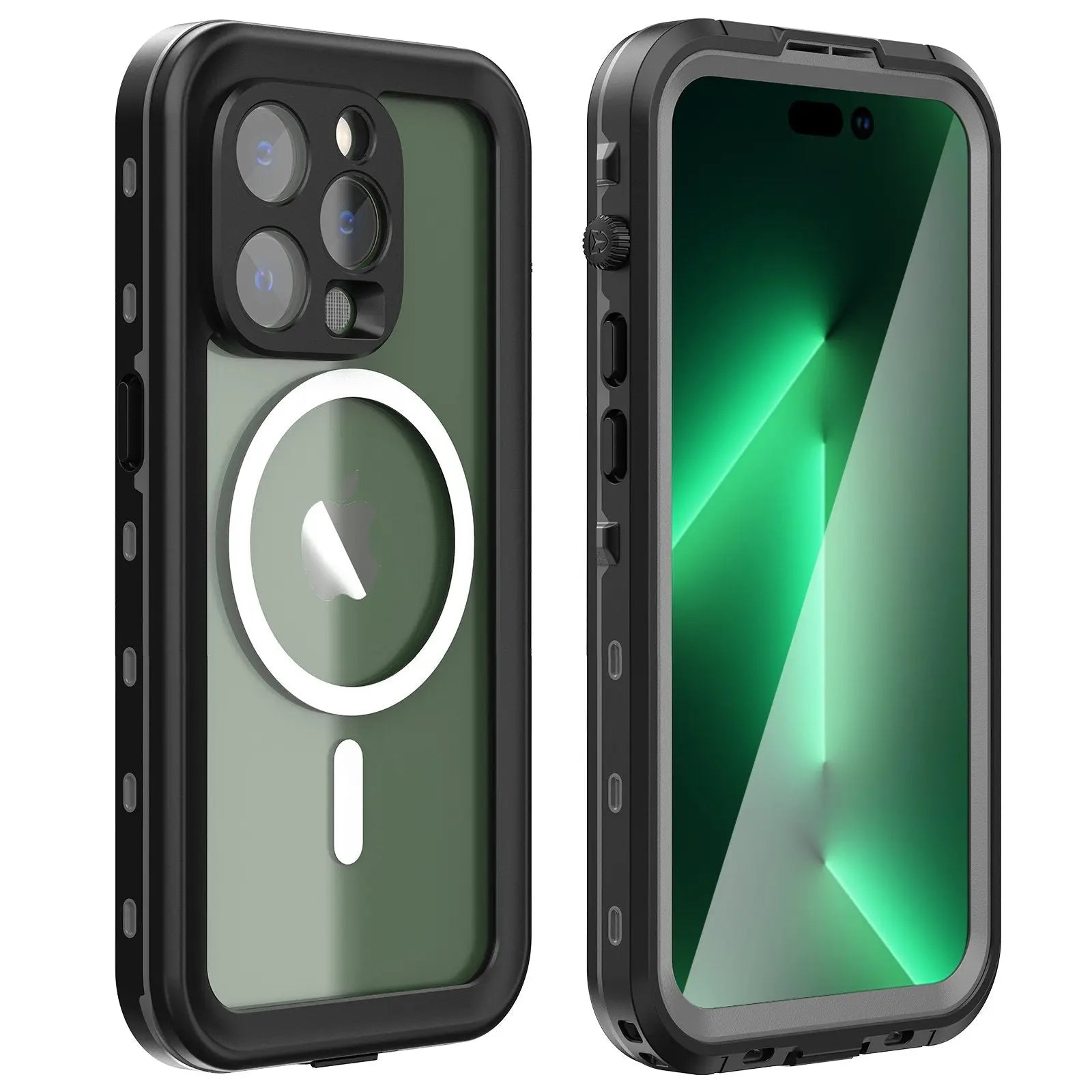 Waterproof iPhone Cases for Apple iPhone 7/8/X/11/12/13/14 Pro Max - Shockproof & Dustproof Protective Cover for Swimming, Hiking & Outdoor Activities