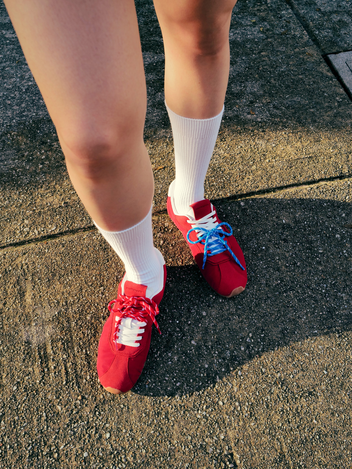 Soft Sneakers for Women - Red Nylon Running Shoes | Lightweight & Comfortable Walking Shoes for Gym, Jogging, and Casual Wear