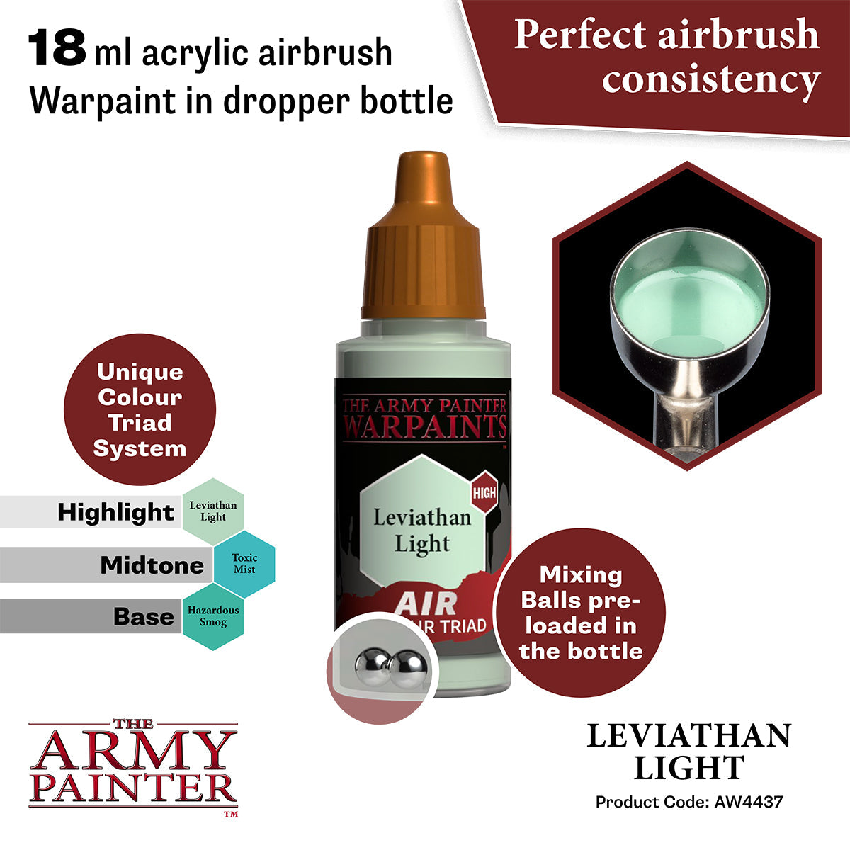 Warpaints Air: Leviathan Light - Premium Miniature Paint Set for Tabletop Gaming & Warhammer 40K - Perfect for Fantasy Miniatures & Model Painting