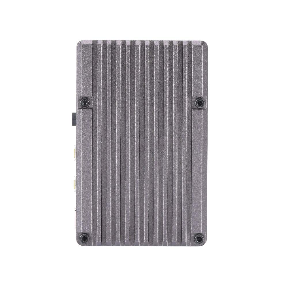 Premium Aluminum Alloy Case with Cooling Heatsink & Dual Fans for Raspberry Pi 4 Model B - Protective Shell with Heat Dissipation (Excludes Pi Board) - Perfect for DIY Projects, Gaming Consoles & IoT Applications