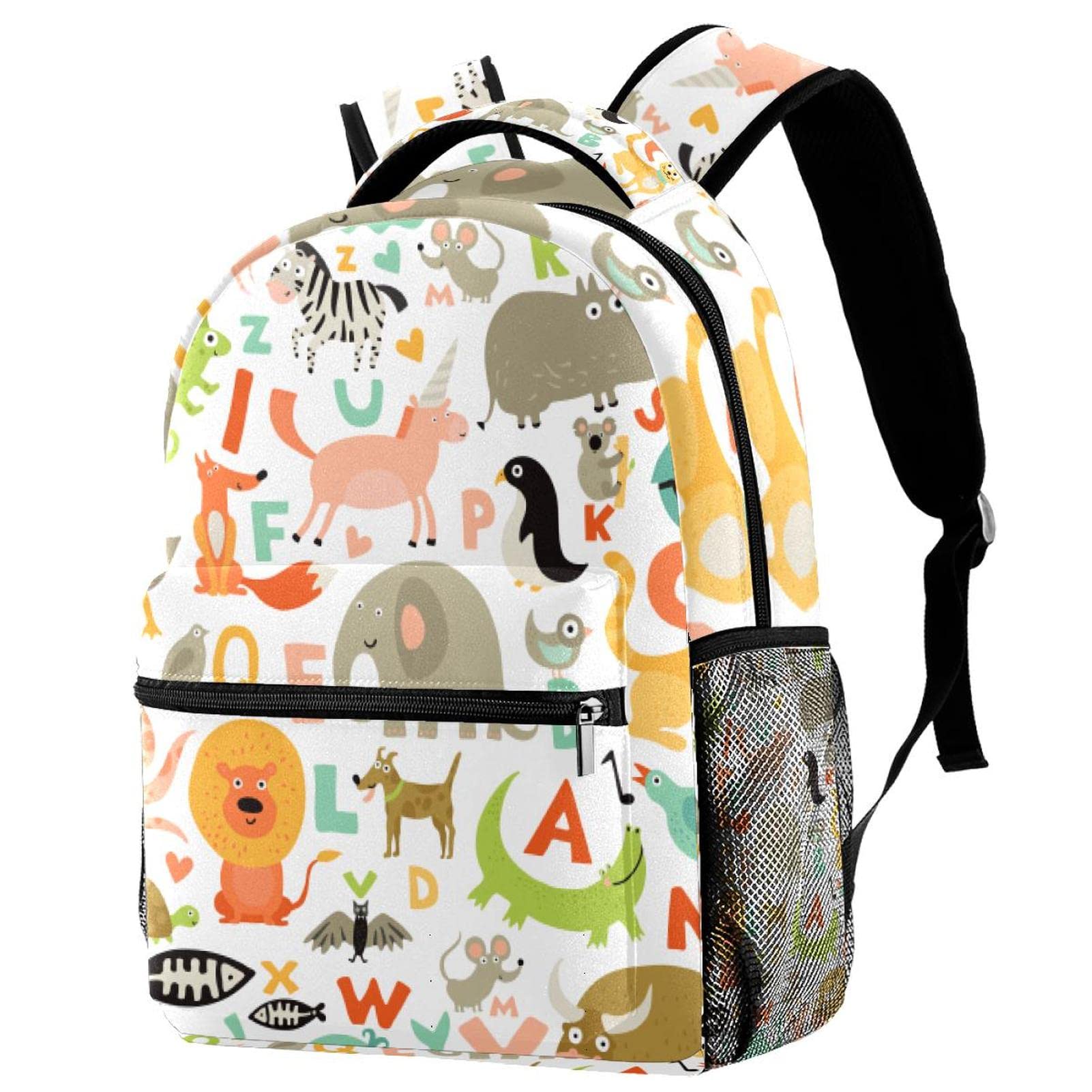 Adorable Alphabet Animals Backpack for Kids - Cute School Bag & Kindergarten Daypack for Toddler Boys & Girls - Perfect for Preschool, Daycare & Travel