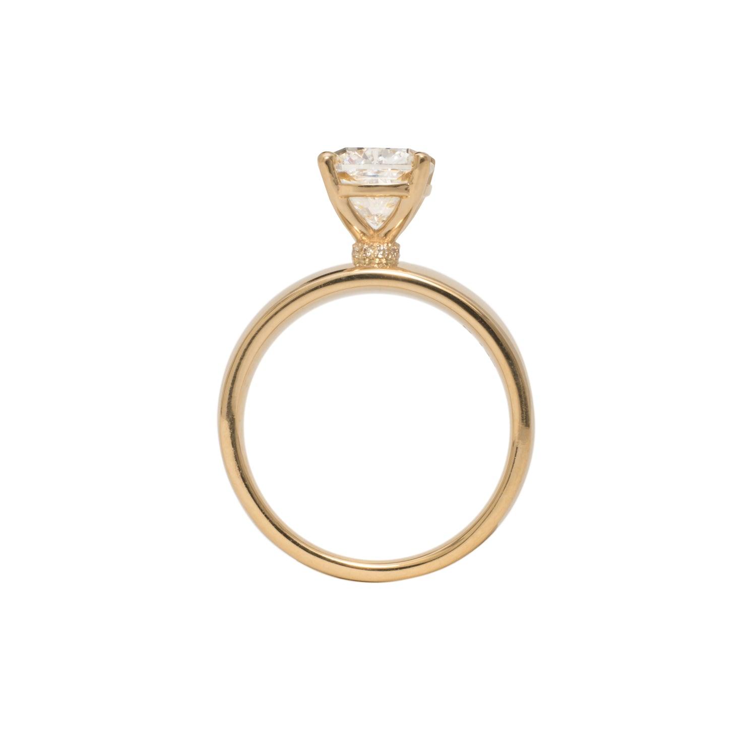 Brenda Cushion Cut Lab Diamond Ring - Elegant Engagement & Wedding Jewelry for Women