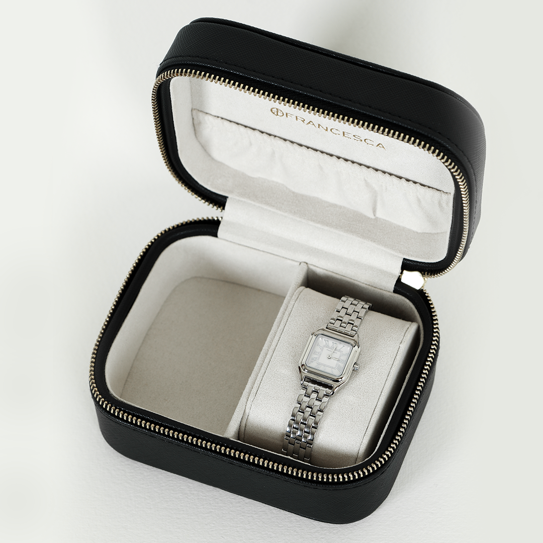 Louis Watch for Men - Luxury Stainless Steel Chronograph with Leather Strap - Perfect for Business, Formal Events & Everyday Wear