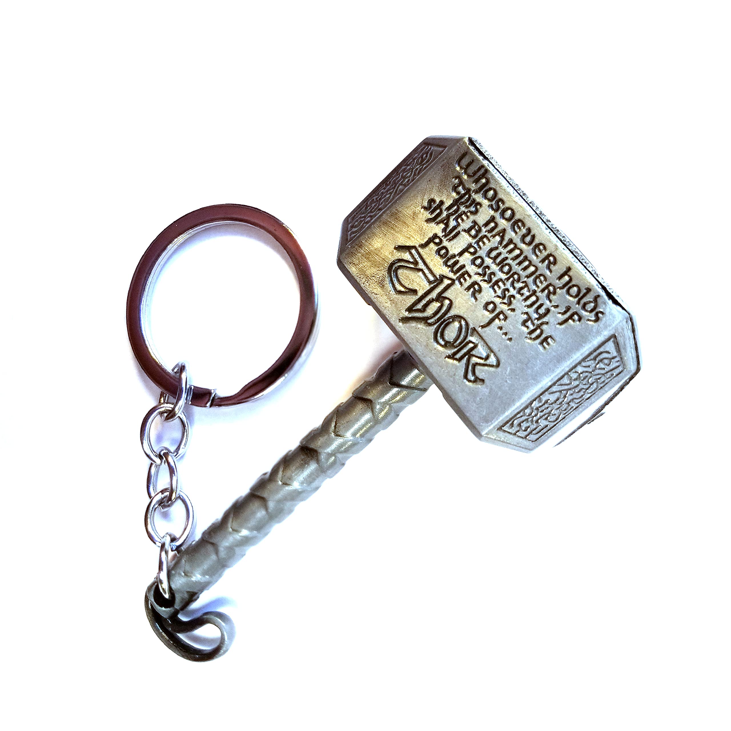 Mjölnir Thor's Hammer Keychain - Norse Viking Jewelry Gift for Men