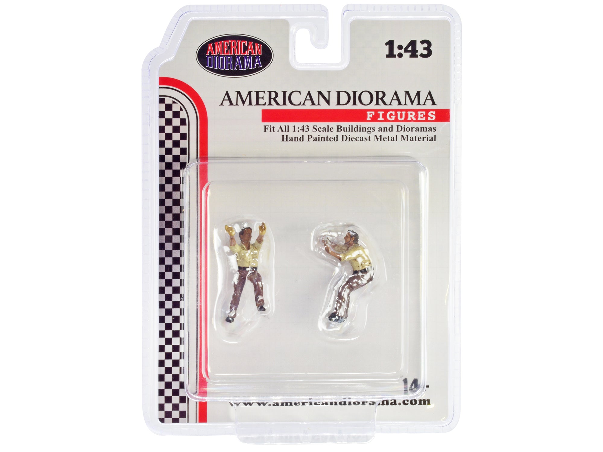 1/43 Scale Diecast 4X4 Mechanics 2-Piece Figure Set - Perfect for Model Car Displays & Diorama Scenes by American Diorama