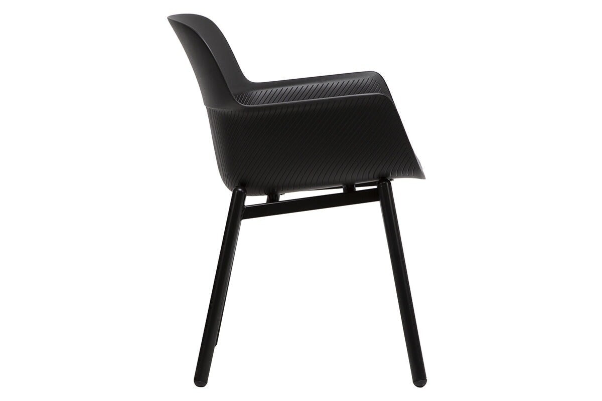 Tommy Tub Plastic Chair - 4 Leg Durable Outdoor Patio Furniture for Garden, Poolside & Backyard Relaxation
