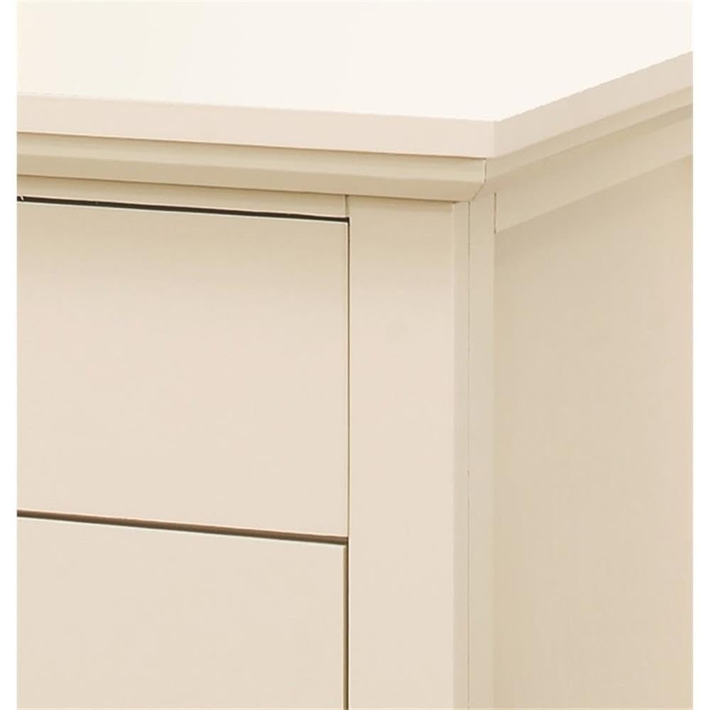 Glory Furniture Hammond 3-Drawer Nightstand in Beige - Modern Bedside Table with Storage for Bedroom, Guest Room & Dorm