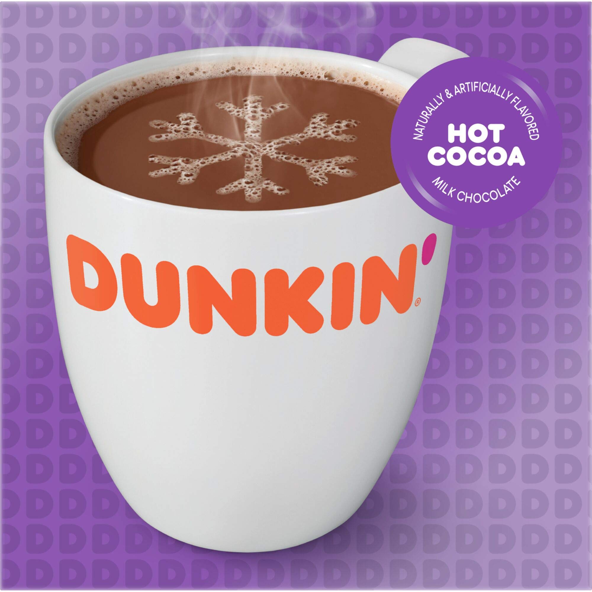 Dunkin' Milk Chocolate Hot Cocoa K-Cups - 60 Count for Keurig Coffee Makers | Rich & Creamy Hot Chocolate Pods for Winter Warmth, Office Breaks & Cozy Family Nights