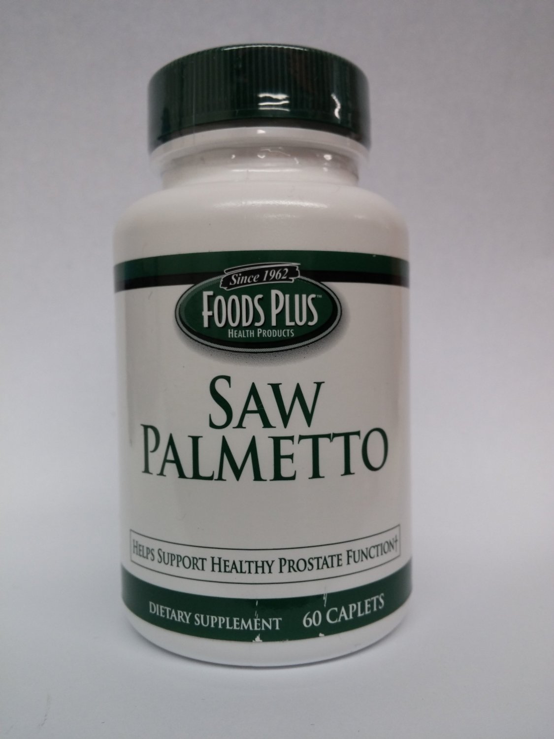 Foods Plus Saw Palmetto 60 Capsules - Natural Prostate Support Supplement for Men - Promotes Urinary & Hormonal Health - Ideal for Daily Wellness Routine & Active Lifestyle
