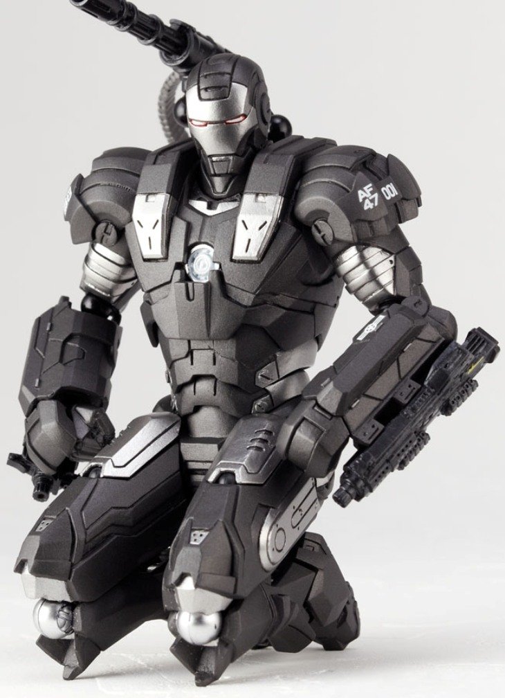 Kaiyodo Iron Man Revoltech War Machine Action Figure #031 - Highly Poseable Sci-Fi Collectible for Display & Play | Perfect for Marvel Fans & Toy Collectors