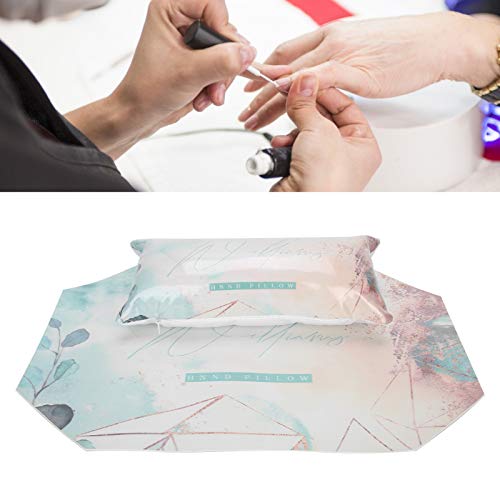 PU Leather Hand Pillow for Nail Art - Washable, Eco-Friendly with Sturdy Zipper - Perfect for Nail Schools & Salons (Graffiti Design) - Ideal for Manicures, Gel Polish Application & Nail Technician Training