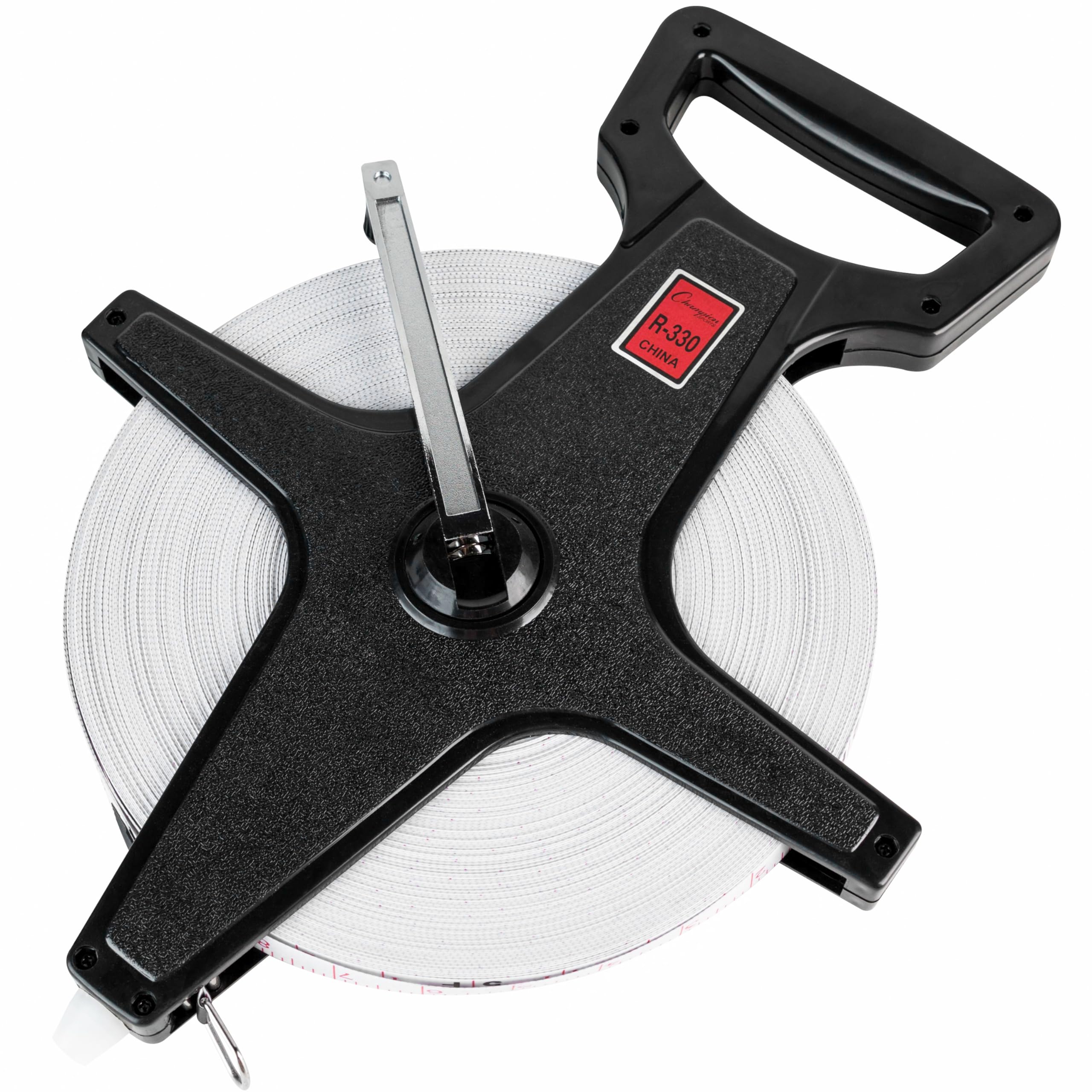 Champion Sports Open Reel Measure Tape - Durable Track & Field Measuring Tool for Long Jump, Triple Jump, High Jump - Competition & Training Use