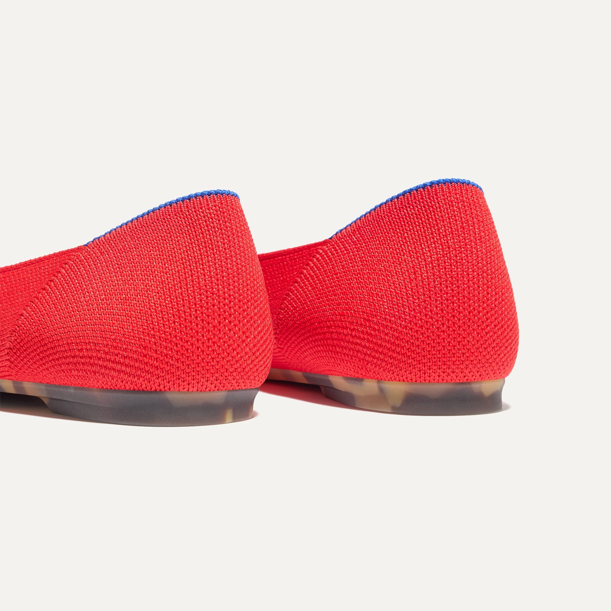 Emblem Ballet Flats for Women - Comfortable Cardinal Red Slip-On Shoes | Perfect for Work, Casual Outfits & Travel
