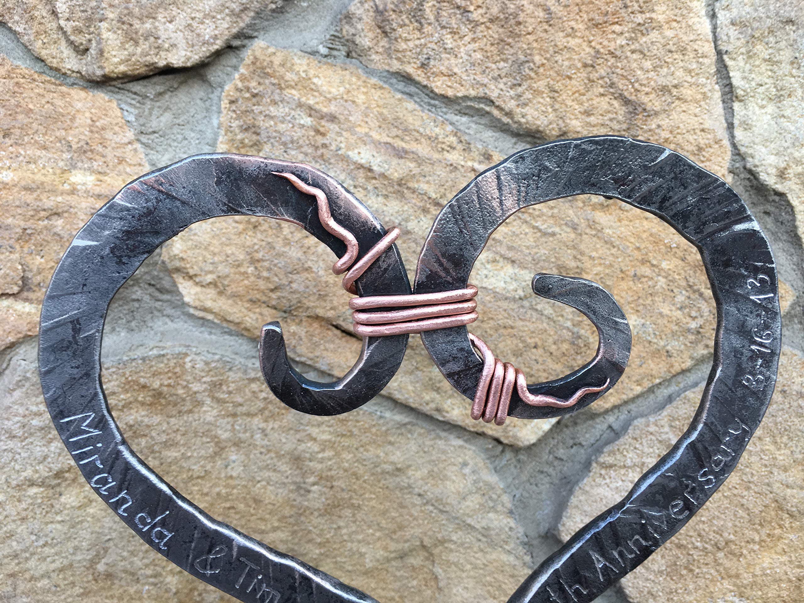 6th Anniversary Gift for Her - Elegant Iron Heart Keepsake - Unique 6 Year Wedding Gift for Wife - Romantic Iron Anniversary Present - Perfect for Home Decor & Special Occasions
