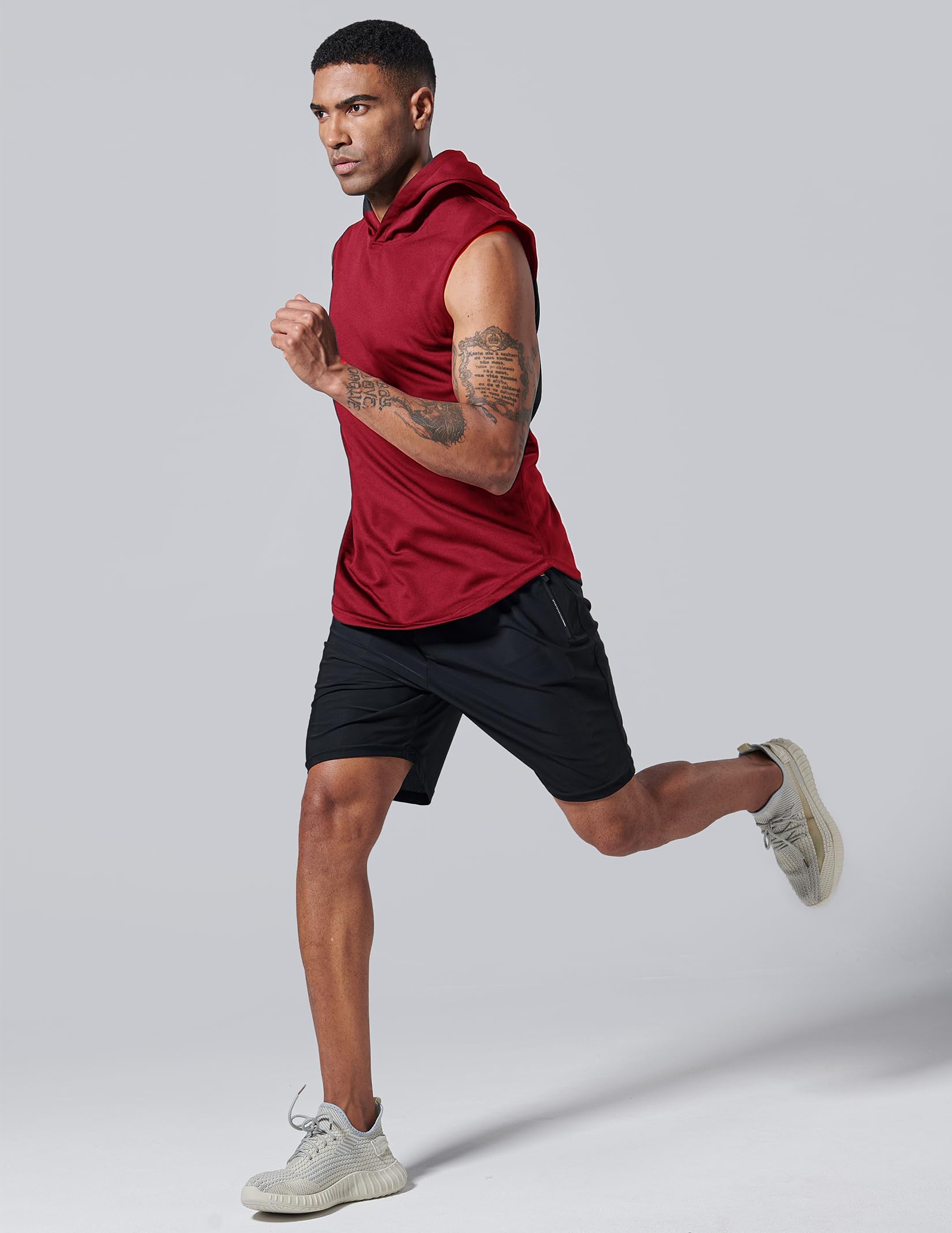 Liberty Imports 3-Pack Men's Sleeveless Gym Hoodies - Breathable Workout Shirts & Muscle Tank Tops for Athletic Training, Running & Gym Wear