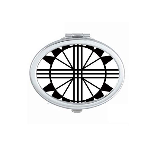 DIYthinker Ancient Egypt Pharaoh Abstract Pattern Portable Folding Mirror - Double-Sided Handheld Makeup Mirror for Travel, Home Vanity & Cosmetics (Gift Idea)