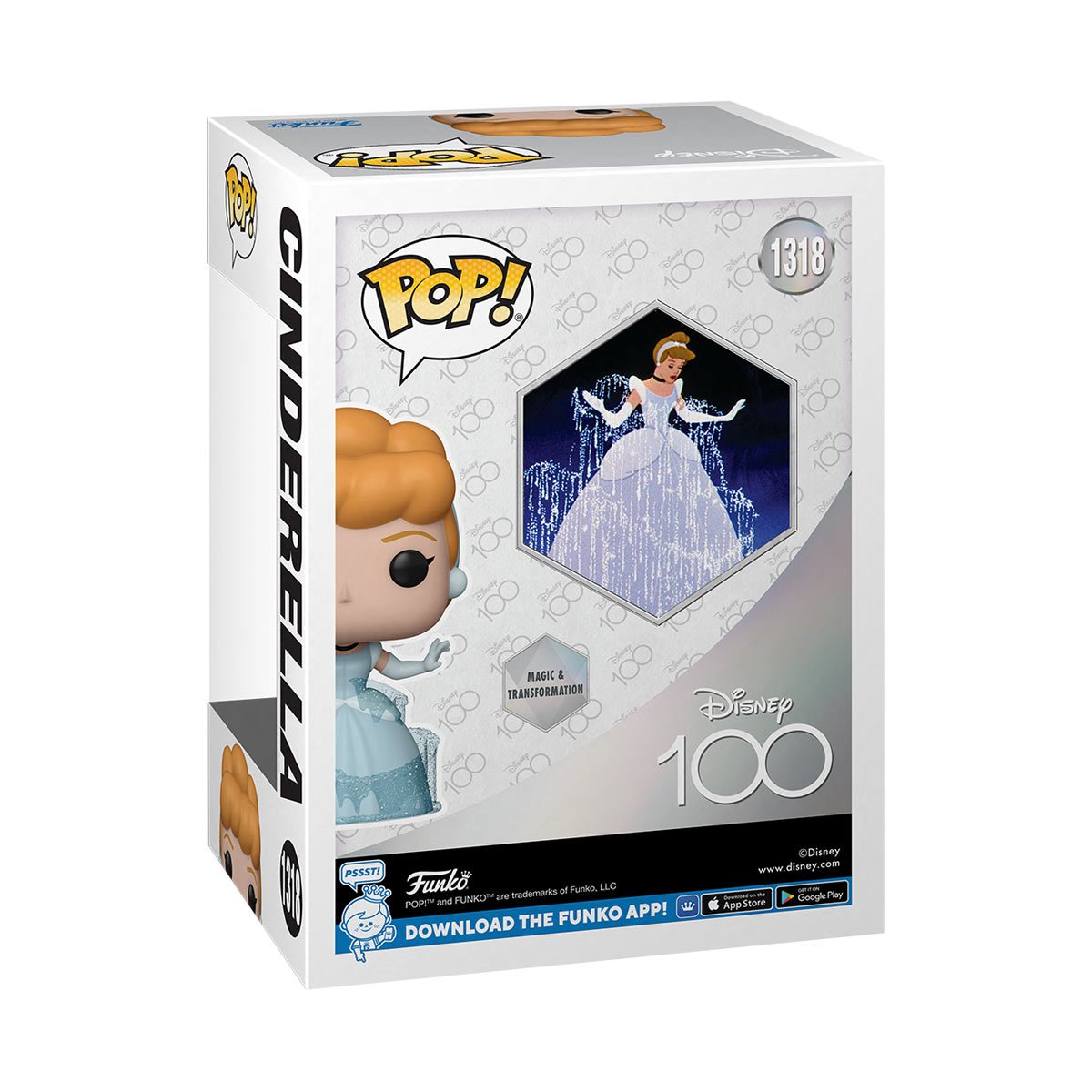 Disney 100th Anniversary Cinderella #1318 Collectible Doll - Perfect for Disney Fans, Collectors, and Gift Giving