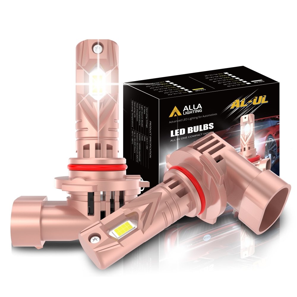 High-Performance AL UL LED Headlight Bulbs - Bright White High/Low Beam & Fog Lights for Cars, Trucks, SUVs - Perfect for Night Driving, Off-Roading & Adverse Weather Conditions
