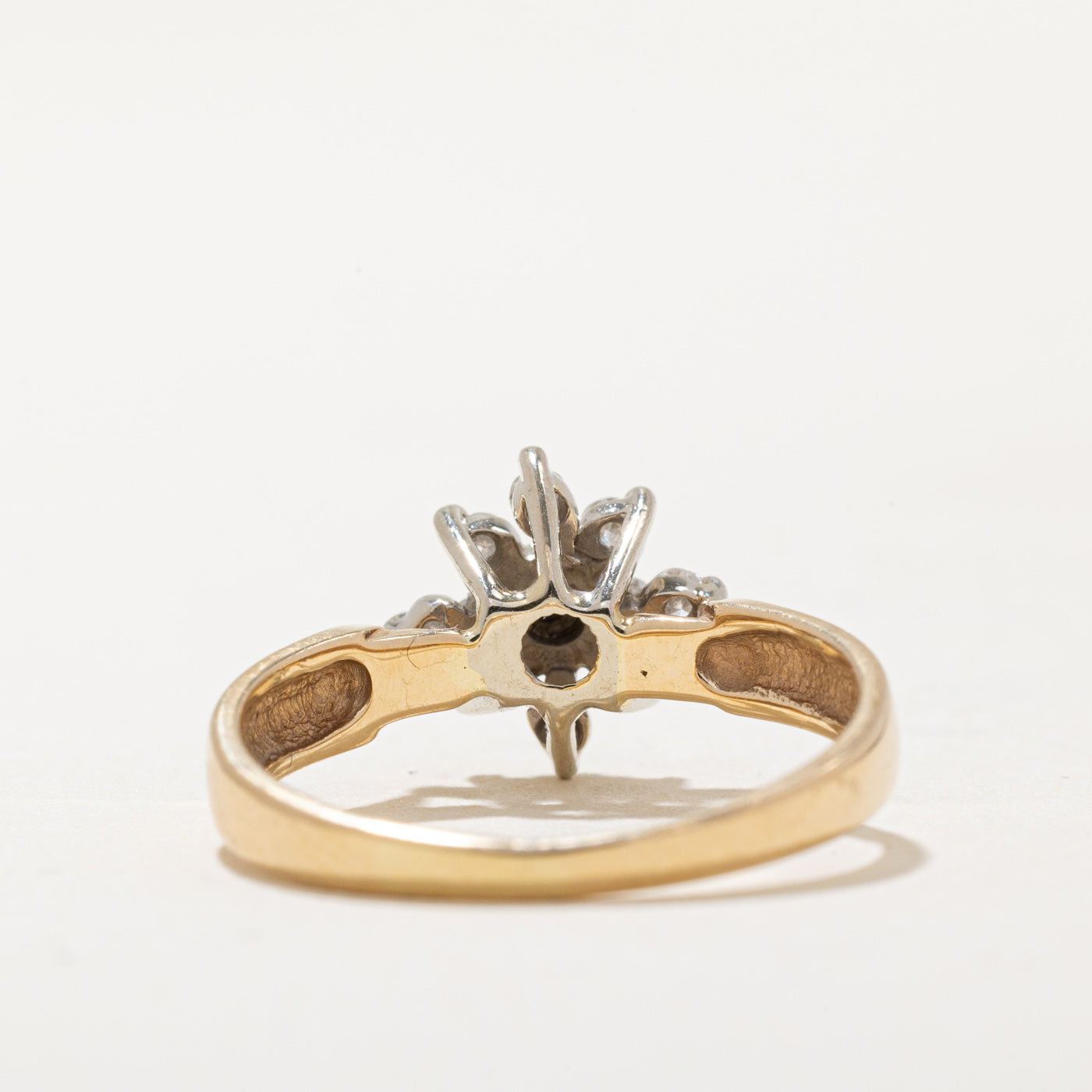 Elegant 0.14ctw Diamond & Sapphire Cocktail Ring for Women | Size 5.25 | 0.02ct Genuine Stones | Perfect for Evening Parties, Weddings & Special Occasions