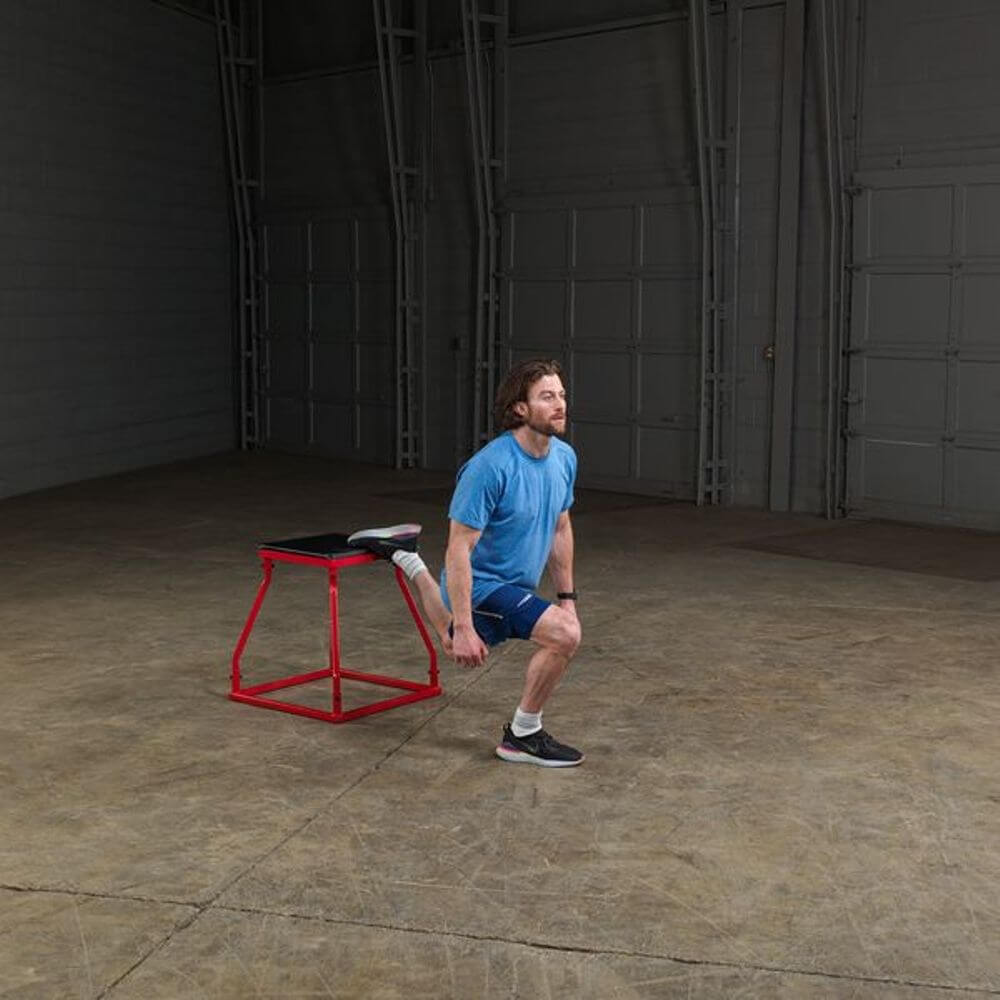 Body Solid Tools BSTPBS Adjustable Plyo Box Set - 3-in-1 Wooden Jump Box for CrossFit, Home Gym & Functional Training - Perfect for Box Jumps, Step Ups & Plyometric Workouts