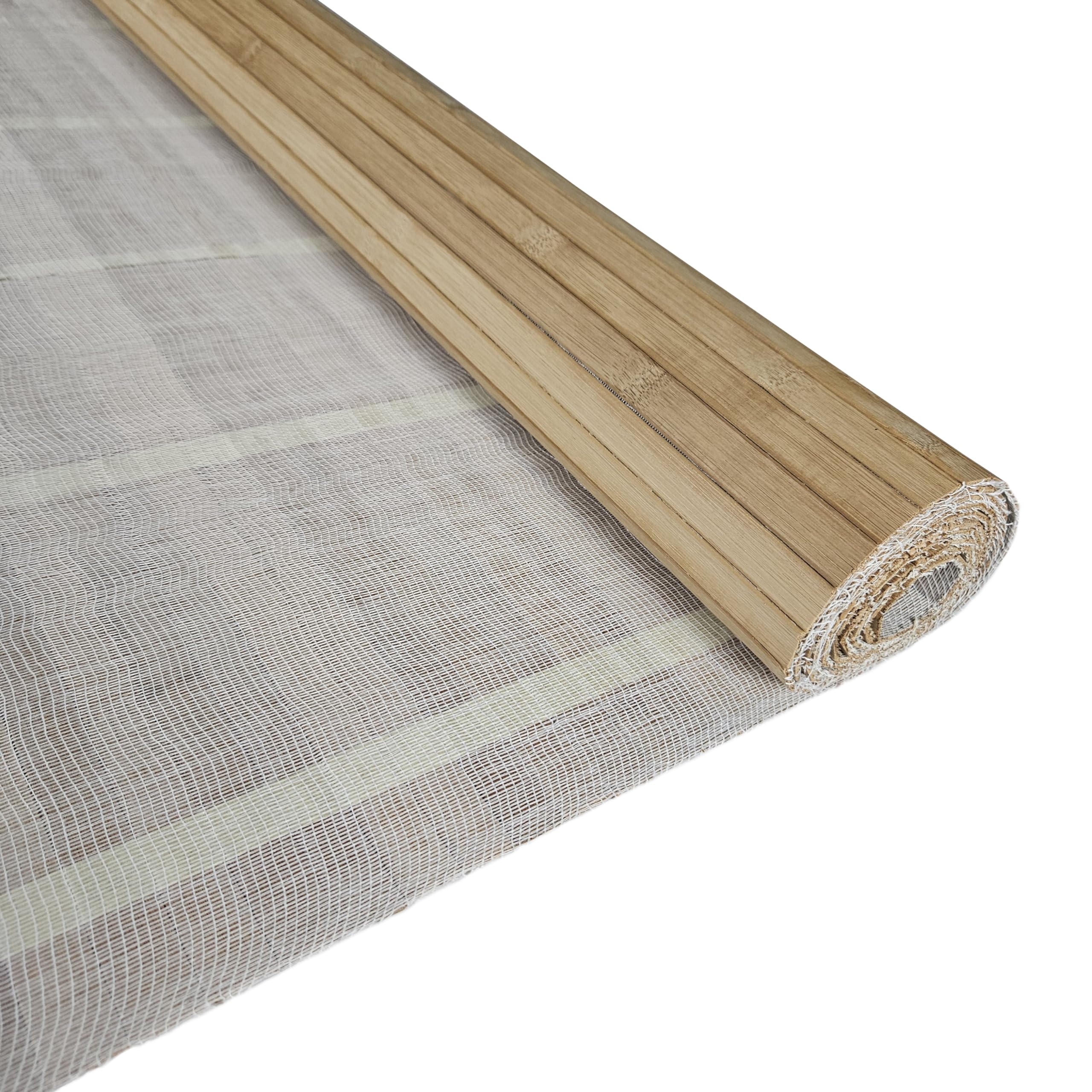 Natural Bamboo Wall Paneling - Eco-Friendly Flexible Wall Cladding & Ceiling Tiles (32 sq ft, Caramel) for Living Room Decor, Outdoor Kitchens & Home Improvement - Sustainable Renewable Resource for Modern Interior Design & Backyard Renovation Projects