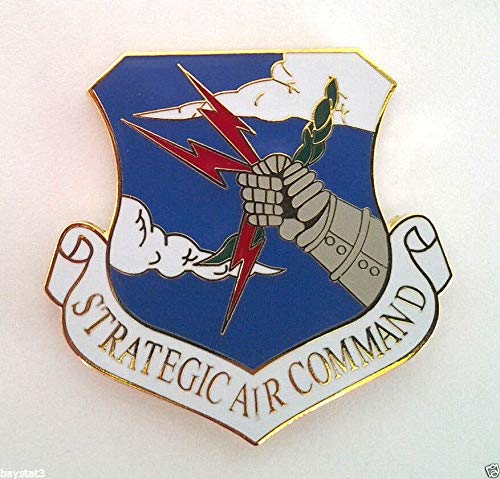 U.S. Air Force Military Rank Pin Patch - Strategic Air Command (SAC) Badge - Large 1-9/16