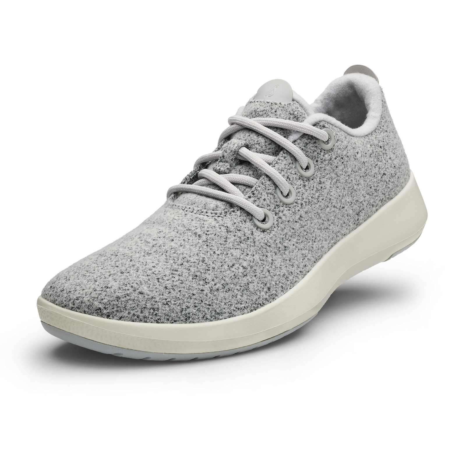 Men's Wool Runner Mizzle Shoes - Light Grey with Natural White Sole | Water-Resistant & Comfortable for Running, Hiking & Everyday Wear