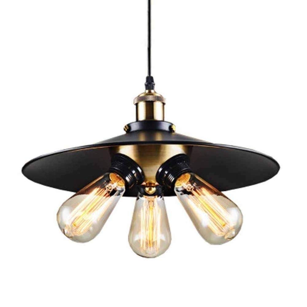 Vintage Industrial LED Chandelier - Retro Iron Art Hanging Pendant Light with Simple Personality Design for Living Room, Bedroom & Dining Room Ceiling - Modern E273 LED Hanging Lamp for Home Decor & Ambiance Lighting