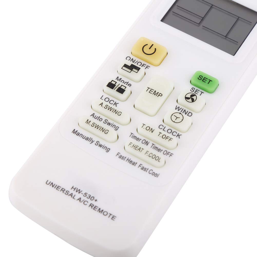 Universal Smart AC Remote Control Replacement - LCD Display for Air Conditioners | Compatible with Most Brands | Perfect for Home, Office & Hotel Use
