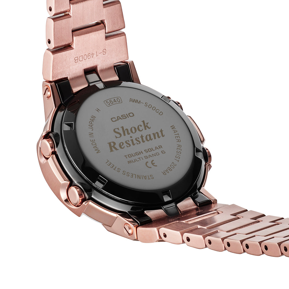 G Shock Full Metal AWM500GD-4A Rose Gold Ingot Collection Men's Watch - Luxury Sports Timepiece for Outdoor, Business & Everyday Wear