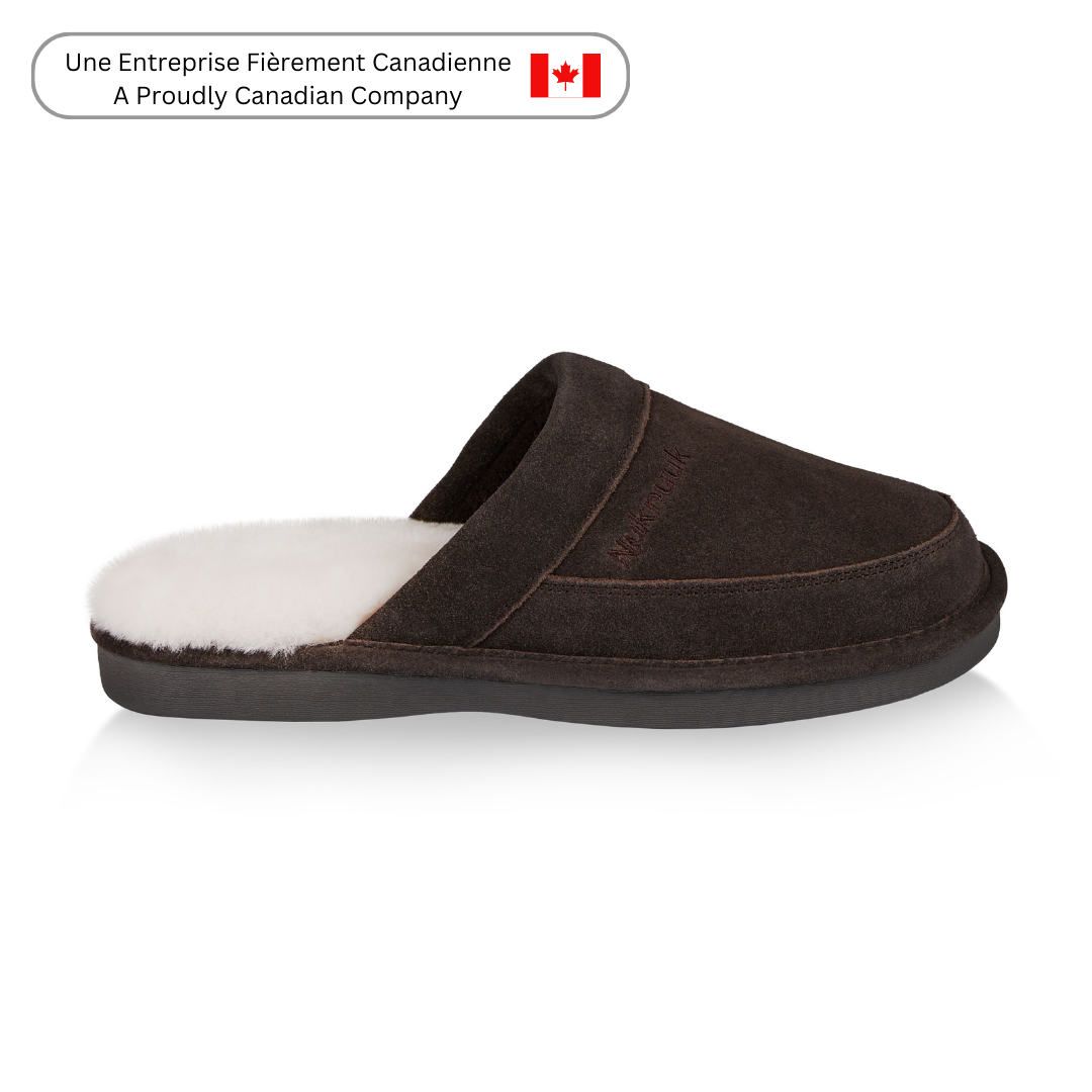 **Spencer Men's Comfortable House Slippers - Dark Brown Indoor & Outdoor Soft Sole Slides for Relaxation at Home**