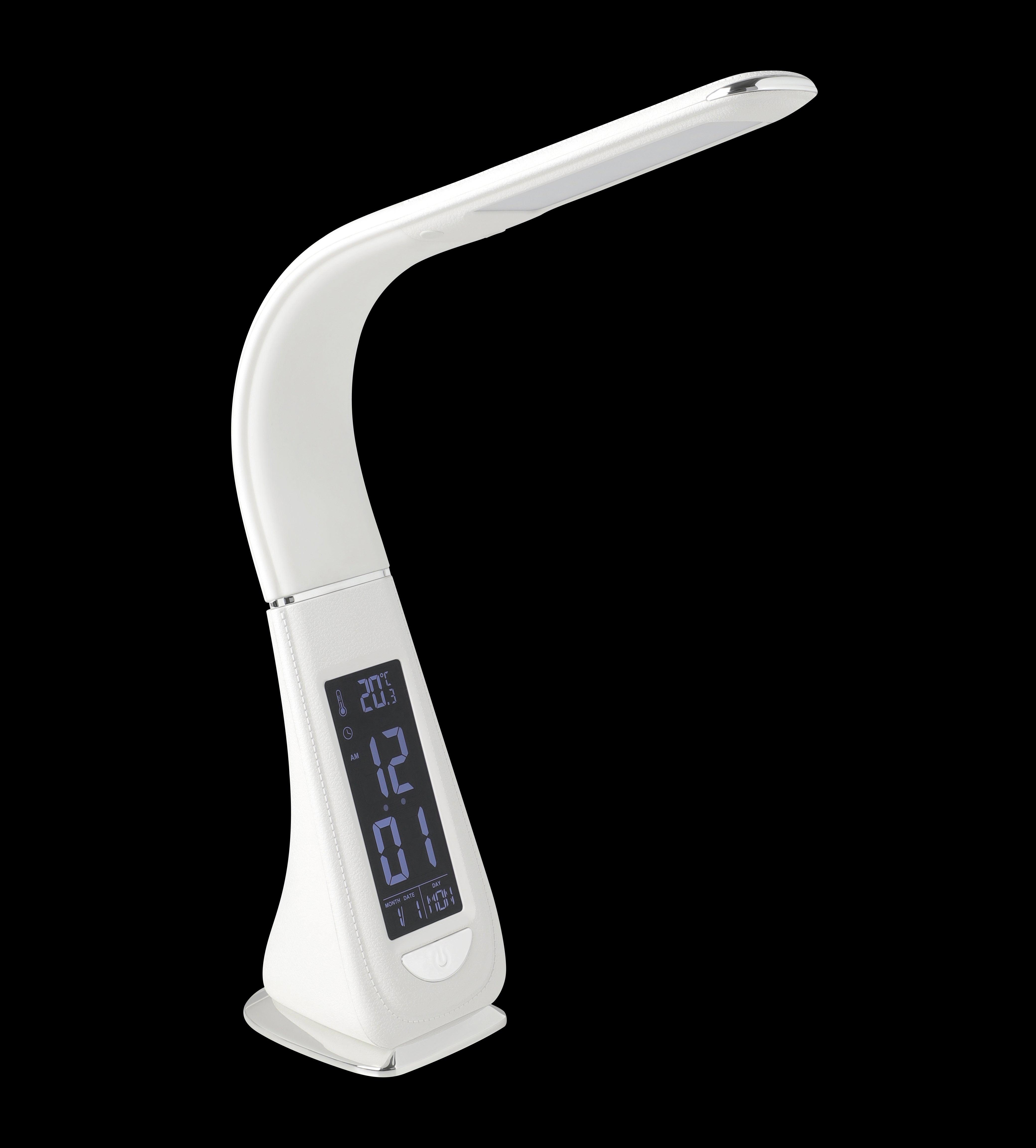 Eglo Cognoli Modern White LED Desk Lamp with Adjustable Brightness - Perfect for Home Office, Study, and Reading