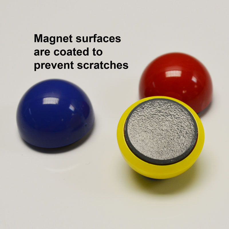 High-Powered 1 3/8 Inch Spherical Magnets - Set of 8 Multi-Colored Rare Earth Neodymium Balls for Science Experiments, DIY Projects & Office Desk Toys