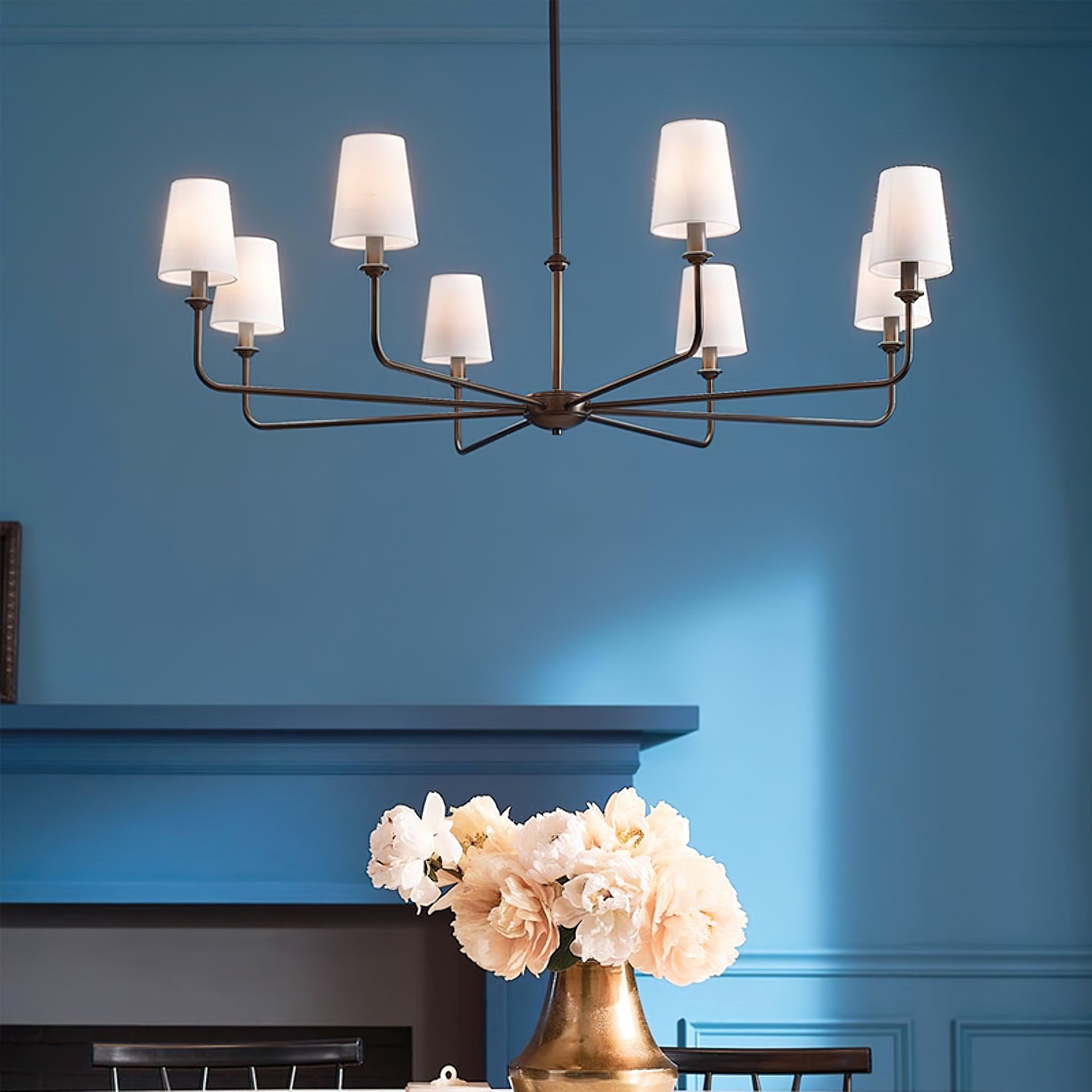 Pallas Crystal Chandelier - Elegant Modern Ceiling Light Fixture for Dining Room, Living Room & Bedroom | Energy Efficient LED Lighting for Home Decor
