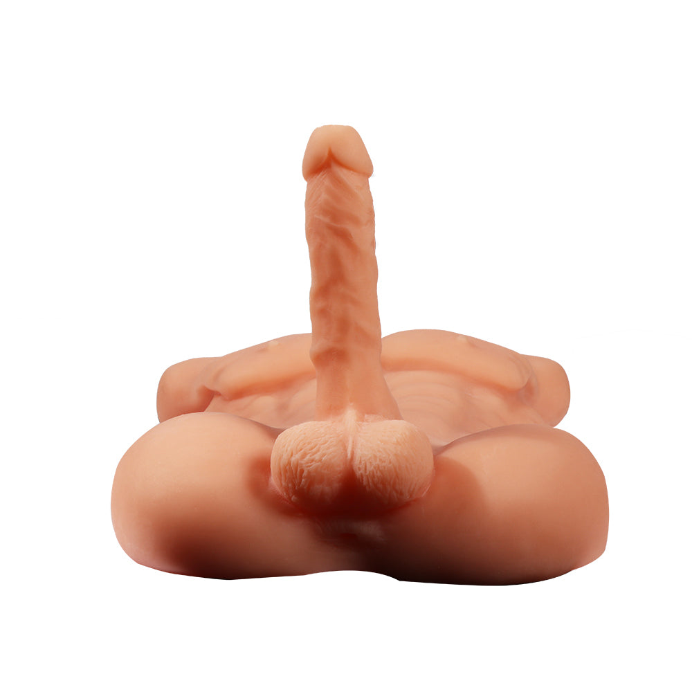 Realistic Male Sex Doll Torso with 6 Dildos - Lifelike Adult Toy for Men & Women - Perfect for Solo Play, Couples & BDSM Scenes