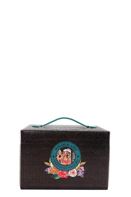 Nicole Lee USA Rhinestone Jewelry Box - Elegant Storage for Necklaces, Rings & Earrings - Perfect for Travel, Gift Giving & Home Decor