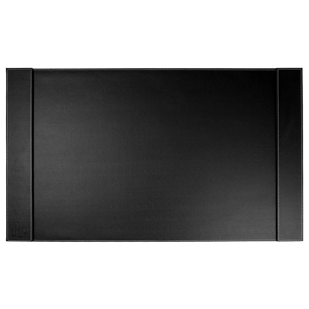 Non-Slip Office Desk Pad 34x20 Inch - Large Mouse Pad & Laptop Mat for Work & Home Office - Black - Perfect for Writing, Typing & Computer Use