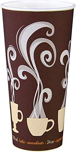 ThermoGuard 24oz Insulated Paper Cups - 600 Count, Hot & Cold Beverage Containers for Coffee, Tea, and Parties - Perfect for Offices, Cafes, and Catering Events