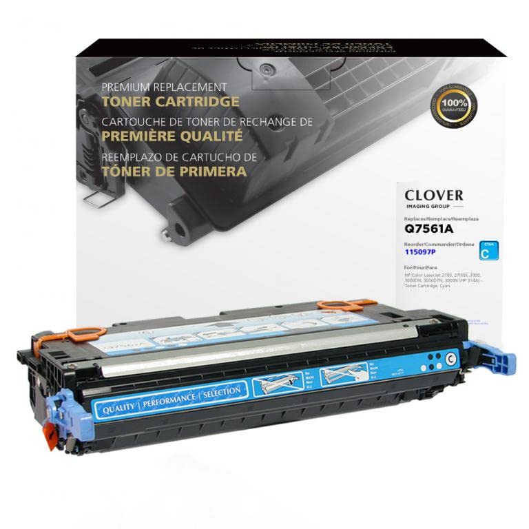 TonerWise Remanufactured Cyan Toner Cartridge for HP Q7561A (HP 314A) - High-Quality Printer Ink Replacement for Home & Office Use