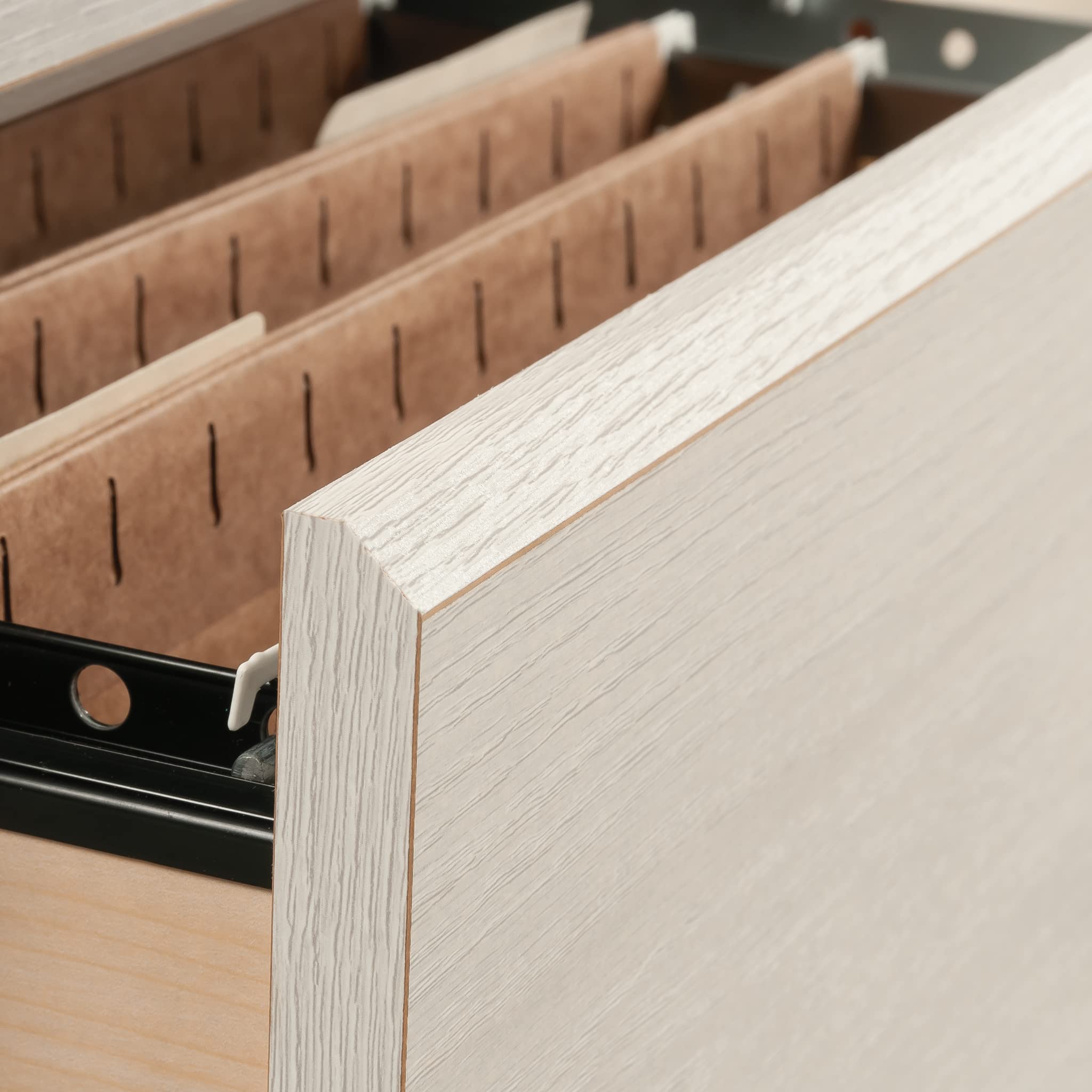 Sauder Summit Station 2-Drawer Lateral File Cabinet - Glacier Oak Finish for Home Office & Workspace Organization