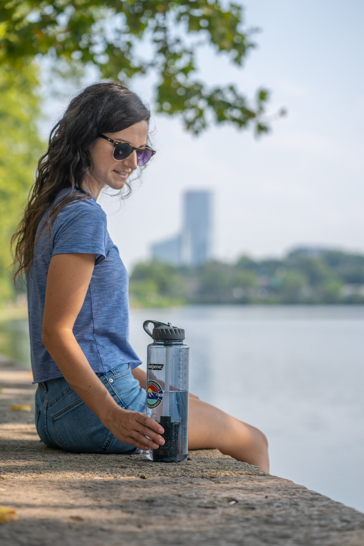 Nalgene OG Grande 48oz Water Bottle - BPA-Free, Leak-Proof, Wide Mouth Design for Hiking, Camping, Gym & Everyday Use
