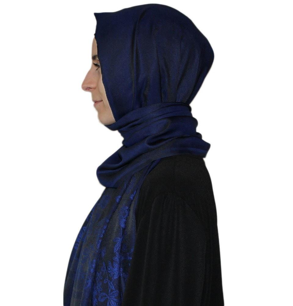 Aker Reversible Floral Jacquard Shawl Wrap - Elegant Lightweight Scarf for Women, 1013BRL 921 - Perfect for Weddings, Parties, and Evening Outfits