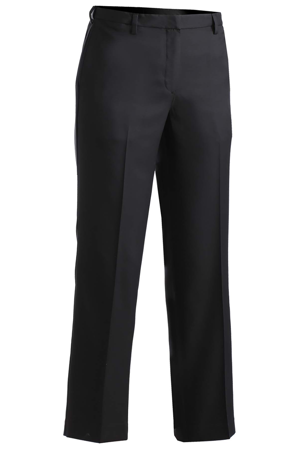 Edwards Women's Microfiber Flat Front Dress Pants - Black, Size 28x34 - Professional Office Work & Formal Occasions