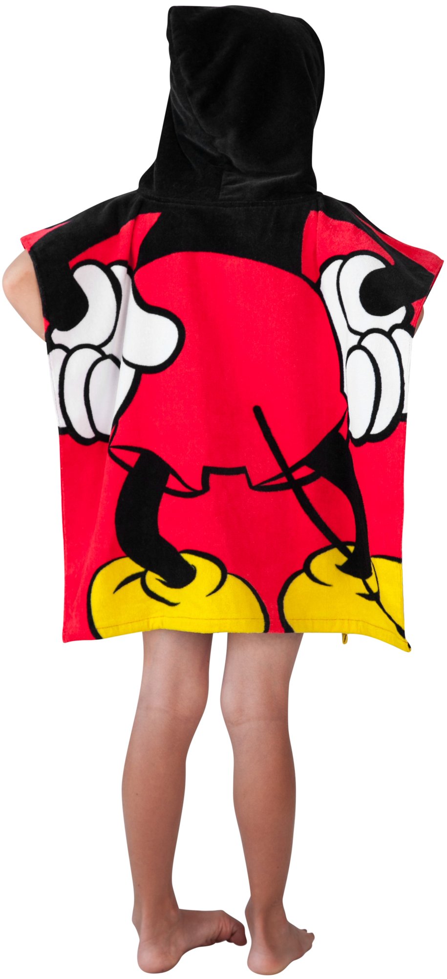 Disney Mickey Mouse Hooded Towel Poncho for Kids - Soft Bath & Beach Cover Up, Swim Wrap for Boys & Girls - Perfect for Pool, Beach, and After Bath Time