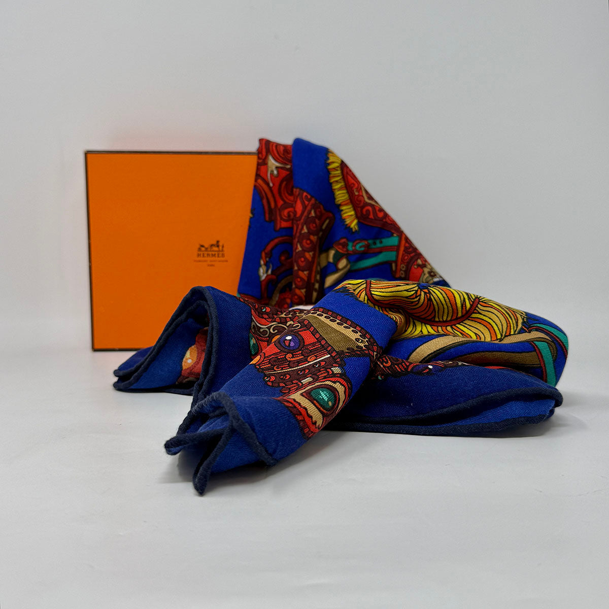 Hermes Sous Le Gide Mars Silk Scarf - Luxury Fashion Accessory for Women, Perfect for Parties, Weddings & Special Occasions