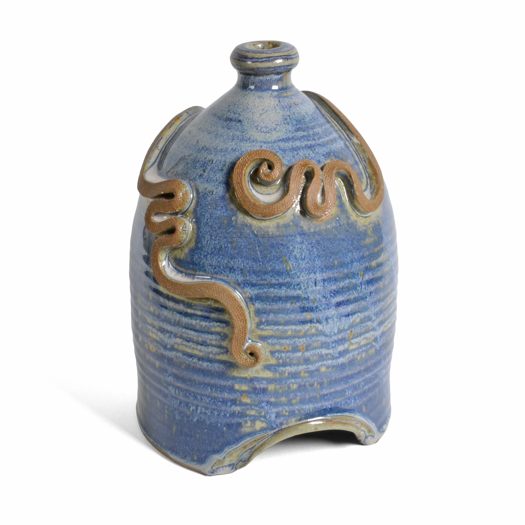 French Blue Toad House - Decorative Garden Ornament for Fairy Gardens, Terrariums & Outdoor Decor