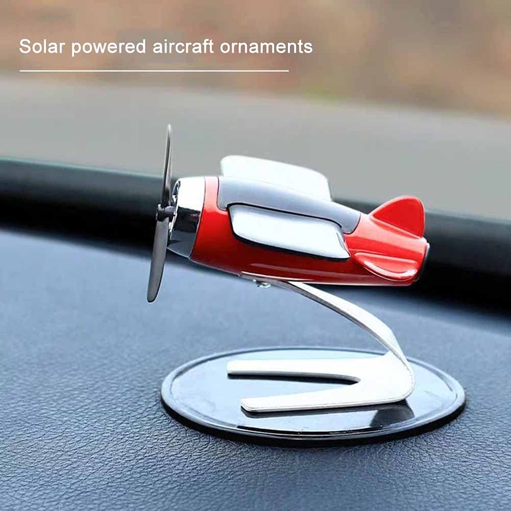 Solar Powered Airplane Shaped Car Aromatherapy Diffuser - Natural Air Freshener for Cars, Home & Office - Eliminates Odors with Solar Energy - Perfect for Daily Commute, Road Trips & Workspaces