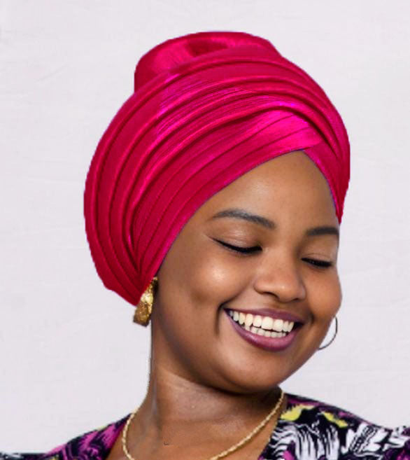 Dupsie's Nyala Burgundy African Head Wrap Hat - Stylish & Comfortable Headwear for Women | Perfect for Church, Weddings, Parties & Everyday Wear (DPNPHH38)