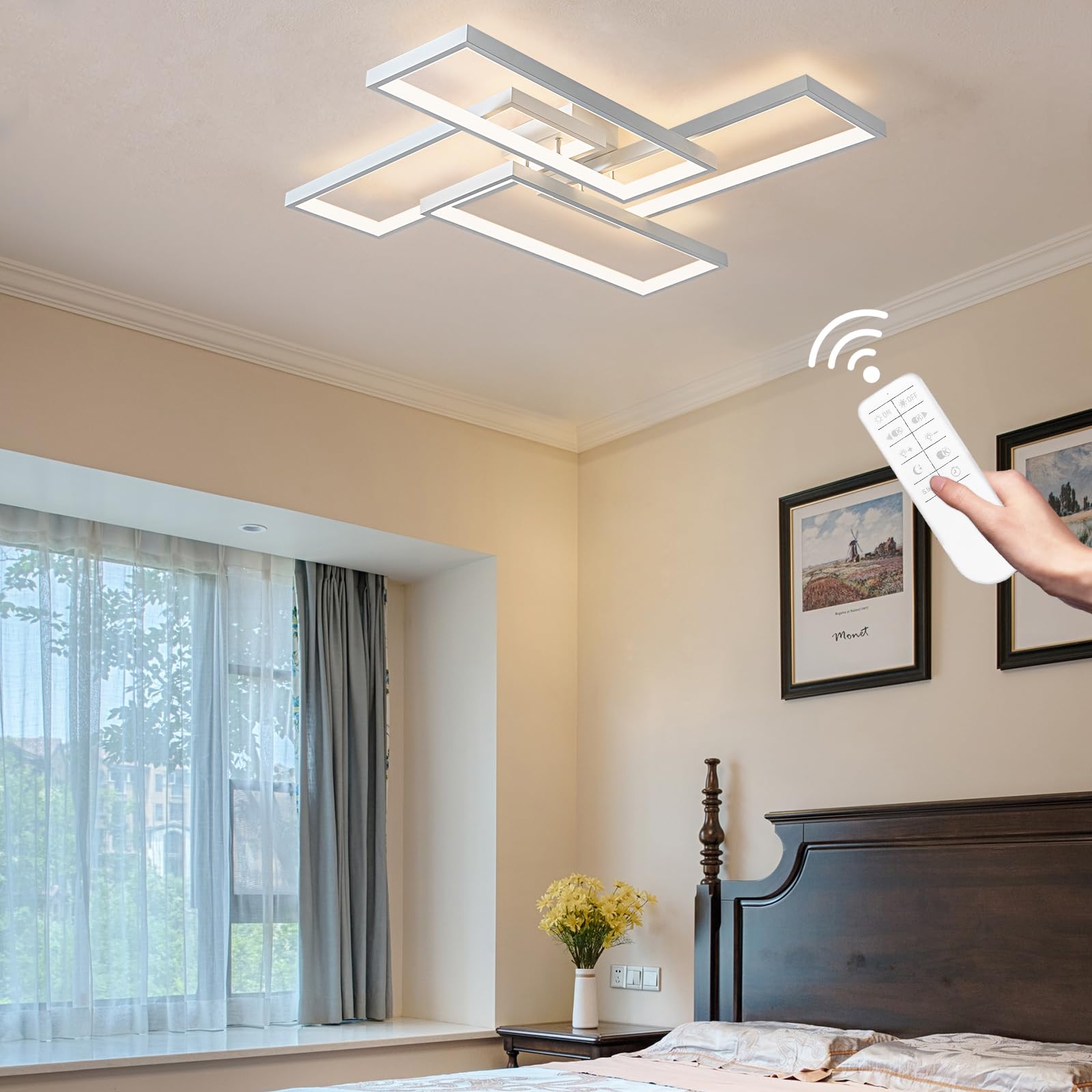 Modern LED Flush Mount Ceiling Light Fixture - 26
