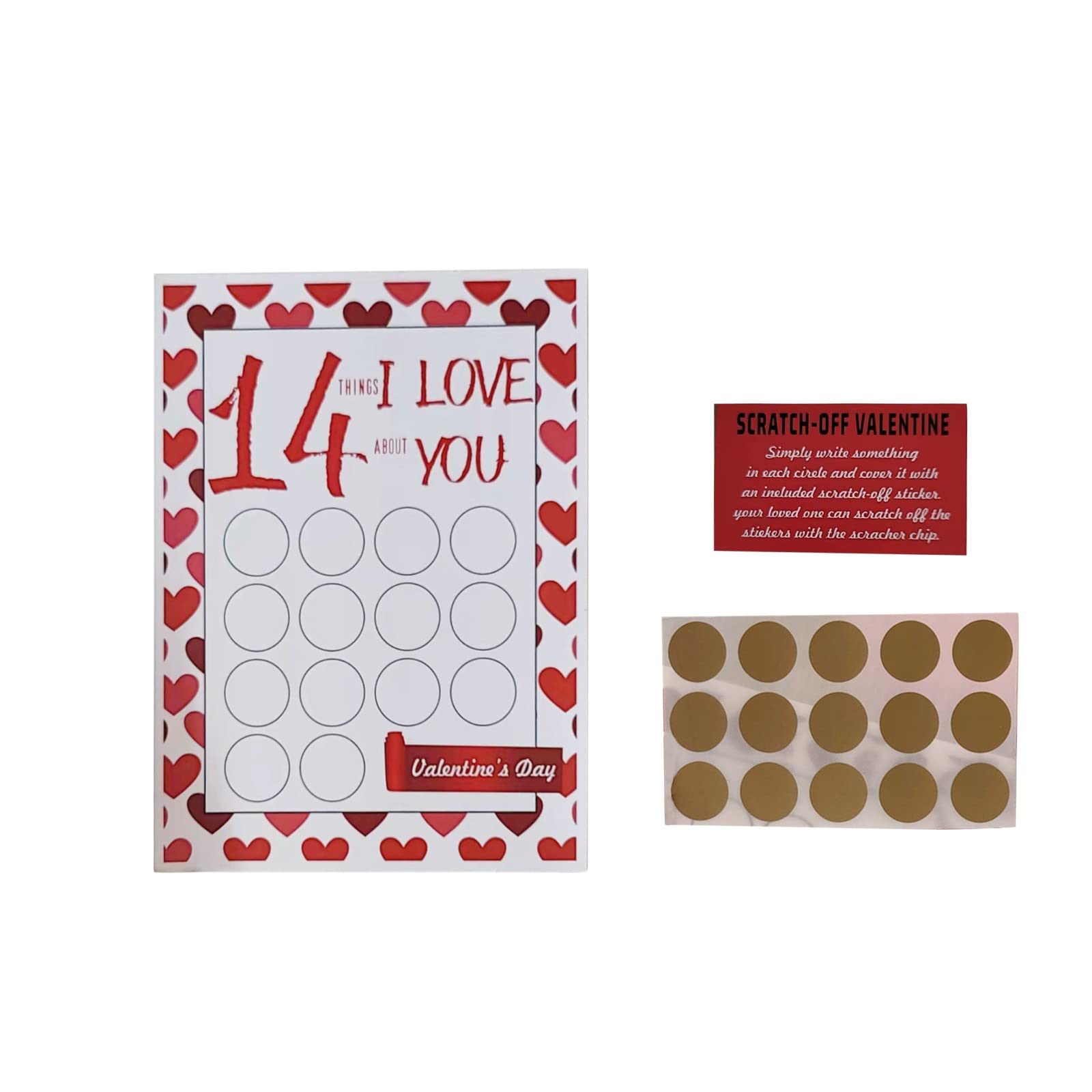 2-Pack DIY Handwritten Scratch Cards for Couples - Romantic Love Notes & Wishes - Easter Craft Activity for Toddlers Ages 2-4 (Set A/B) - Perfect for Valentine's Day, Anniversary Gifts & Kids' Sensory Play